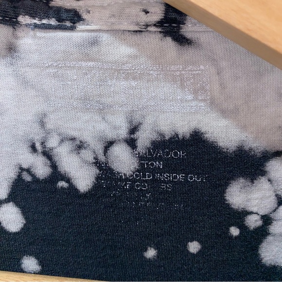 🛹Bleach Dyed Tee with Skeleton Graphic, Adult Large - Picture 6 of 6